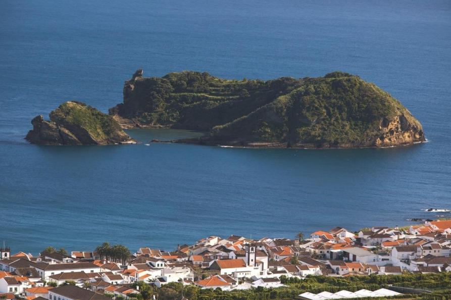 Kratereiland bij Vila Franca de Campo, Sao Miguel